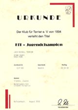 Deutscher Jugend Champion KfT - per JRT - Penny